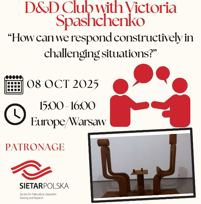 “How can we respond constructively in challenging situations?” - D&D Club with Victoria Spashchenko